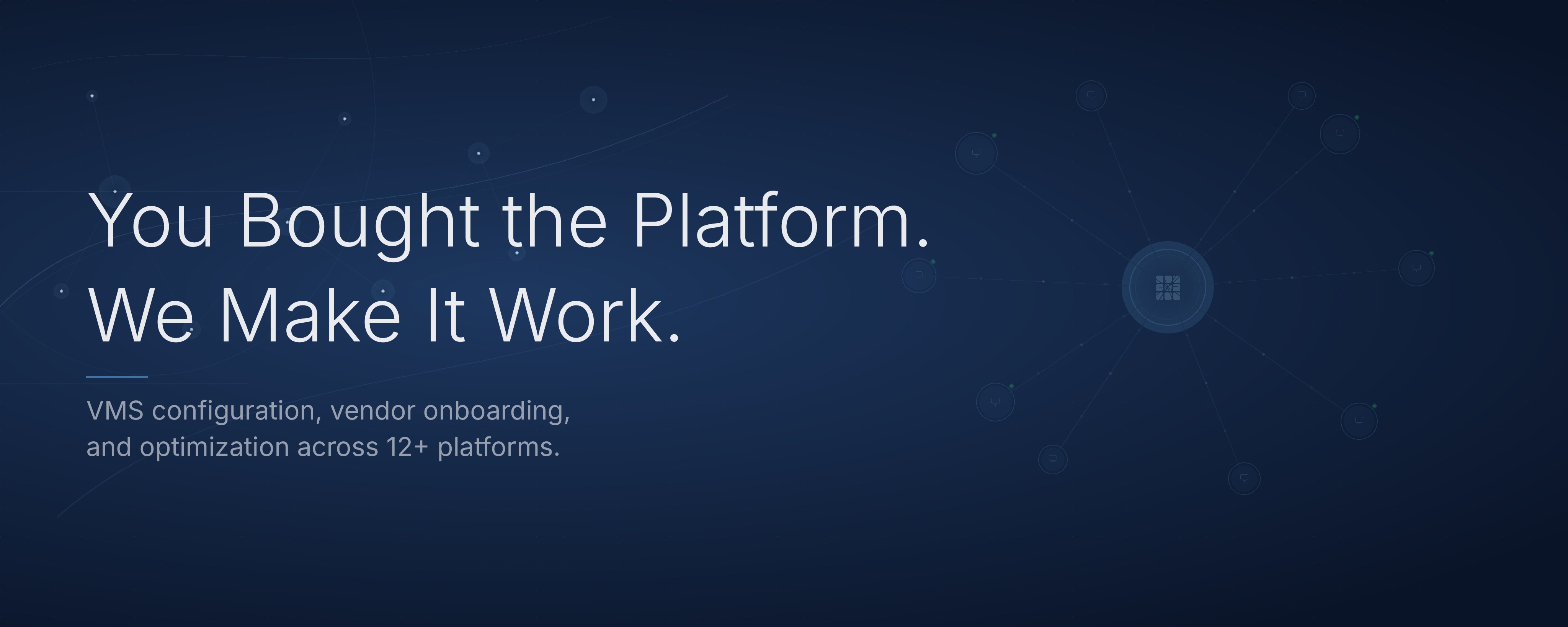 You Bought the Platform. We Make It Work. VMS configuration, vendor onboarding, and optimization across 12+ platforms.