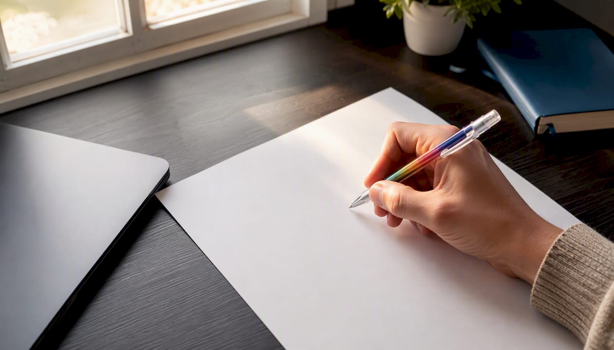 Hand writing measurable achievement on resume